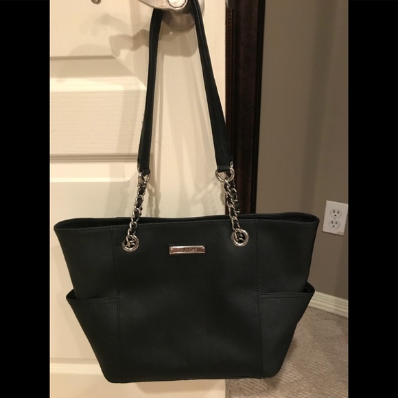 calvin klein hayden leather shoulder bag